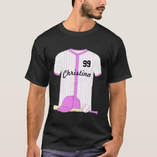 Cute Personalized Baseball Baby T Shirt