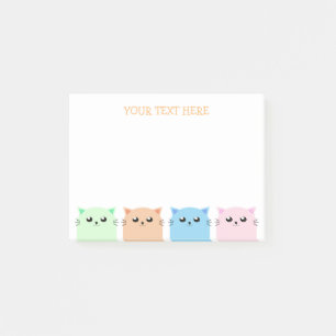 Cute Personalized Cat Lovers Post-it Notes