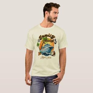 Cute Personalized Cruise Ship Family Trip Sunset T T-Shirt