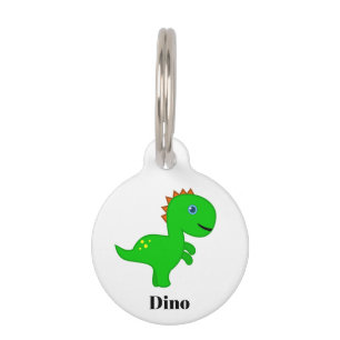 Cute personalized dog ID tag with contact details