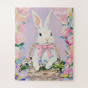 Cute Personalized Easter Bunny Puzzle