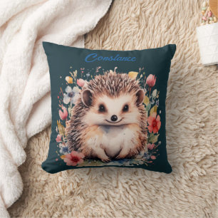 Cute Personalized Hedgehog Cushion