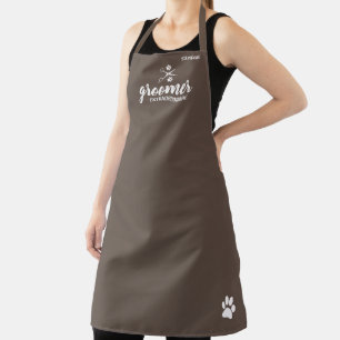 Cute Personalized Pet Groomer Extraordinaire Apron