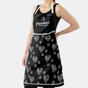Cute Personalized Pet Groomer Extraordinaire Apron