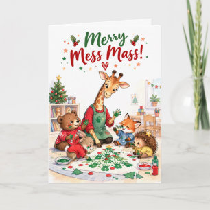 Cute Personalized Teacher & Childcare Christmas Holiday Card