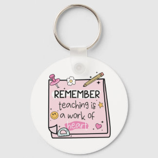 Cute Personalized Teacher Key Ring