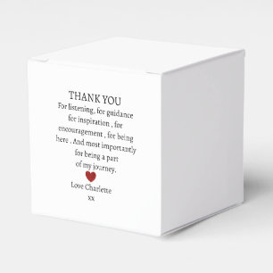 cute personalized thank you love favour box