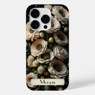 Cute Personalized white Floral Wildflower 3d Case-Mate iPhone 14 Pro Case