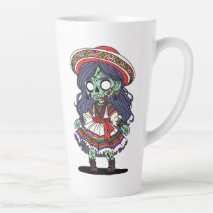 Cute Peruvian Zombie Latte Mug