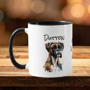  Cute Pet Boxer  Gram's Walking Buddy Personalise Mug