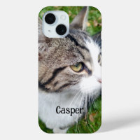 Cute pet cat photo Barely There iPhone 15 case
