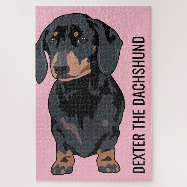 Cute Pet Dachshund Dog Jigsaw Puzzle (Vertical)