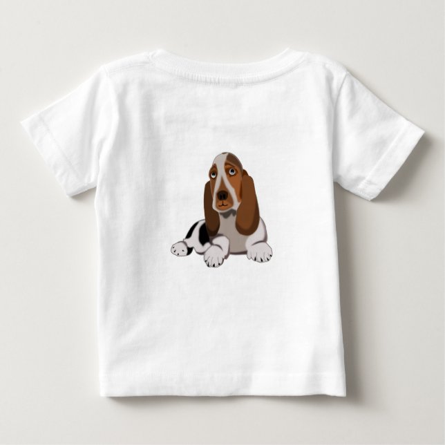 Cute Pet Dog Baby T-Shirt (Back)