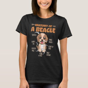 Cute Pet Dog Definition Animal Anatomy Of Beagle T-Shirt