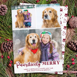 Cute Pet Dog Photo Collage Pawsitively Merry  Holiday Card<br><div class="desc">Introducing our new line of holiday cards, perfect for families with furry friends! Our "Pawsitively Merry" collection features a variety of fun and festive designs that showcase your beloved pets in a cute and playful way. Whether you have a dog or a cat, you can choose from a selection of...</div>