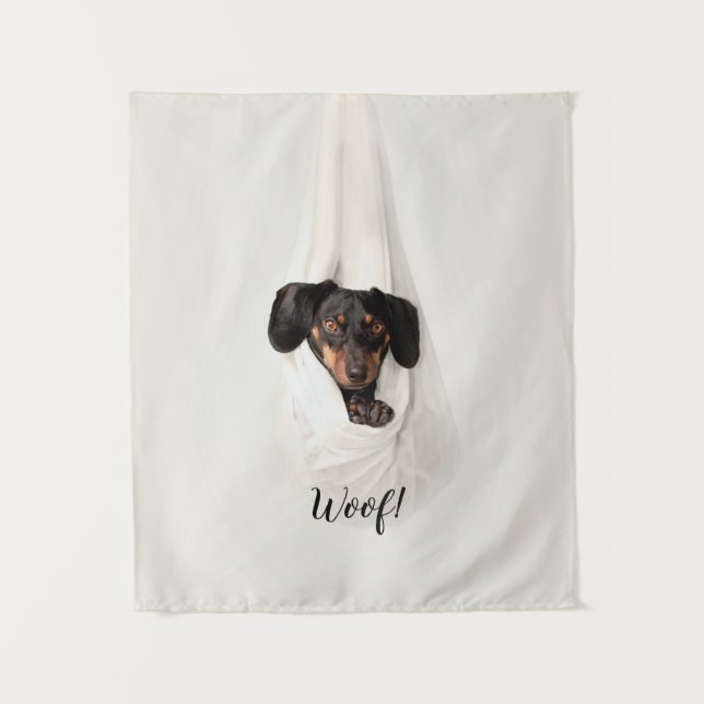 Cute Pet Family Puppy Dog Photo Tapestry (Front)