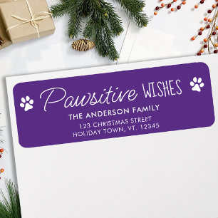 Cute Pet Holiday Dog Lover Return Address