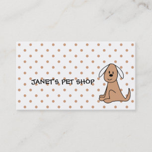 Cute Pet hop Puppy Dog Business Cards