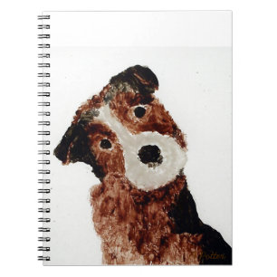 Cute Pet Painting Terrier Dog Spiral Notebook