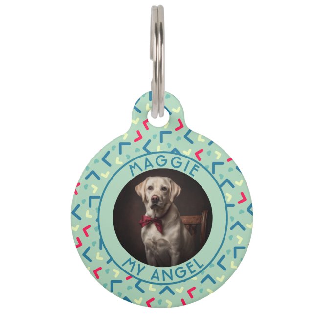 Cute Pet Parent Gift Memphis Tag (Front)