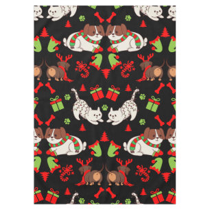 Cute Pet Patterned Christmas Gift Tablecloth