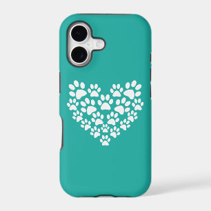 Cute Pet Paw Print Heart