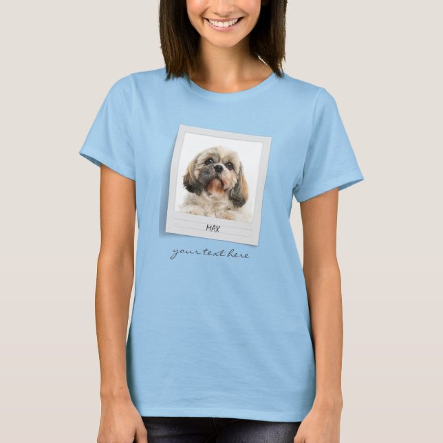 Cute Pet Photo Birthday Dog Mum  T-Shirt (Front)