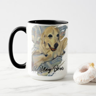 Cute Pet Portrait Customisable Name - Photo Mug