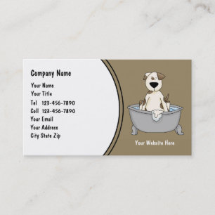 Cute Pet Service Business Cards