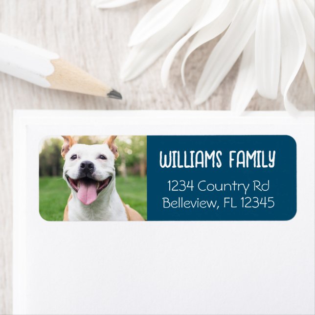 Cute Pet Template Dog Cat Return Address (Insitu)