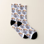 Cute Pet White Cat Photo Socks<br><div class="desc">Surprise the cat lover whether its a birthday,  Mothers day or Christmas with these super cute pet photo all over print socks. They'll be a favourite of all cat lovers.  COPYRIGHT © 2020 Judy Burrows,  Black Dog Art - All Rights Reserved. Cute Pet White Cat Photo Socks</div>