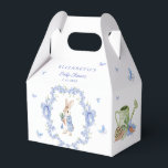 Cute Peter Rabbit Boy Baby Shower Favour Box<br><div class="desc">This adorable baby shower item features a soft watercolor design inspired by everyone’s favourite Peter Rabbit. The cute little bunny creates a dreamy and nostalgic mood, perfect for celebrating the birth of a baby boy. Whether you're hosting a cosy garden gathering or a charming countryside event, this item brings a...</div>
