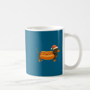 Cute Petite Christmas Funny Hot Dog Dachshund Prem Coffee Mug
