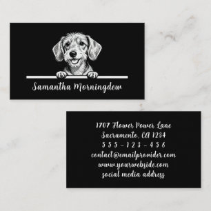 Cute Pets Minimalistic Design - Dog 1 Business Card