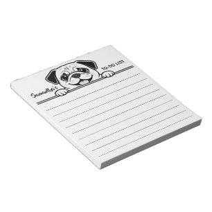Cute Pets Minimalistic Design - Dog 2 Notepad