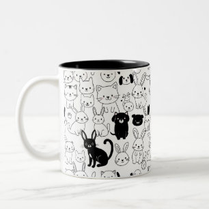 Cute Pets Pattern Mug