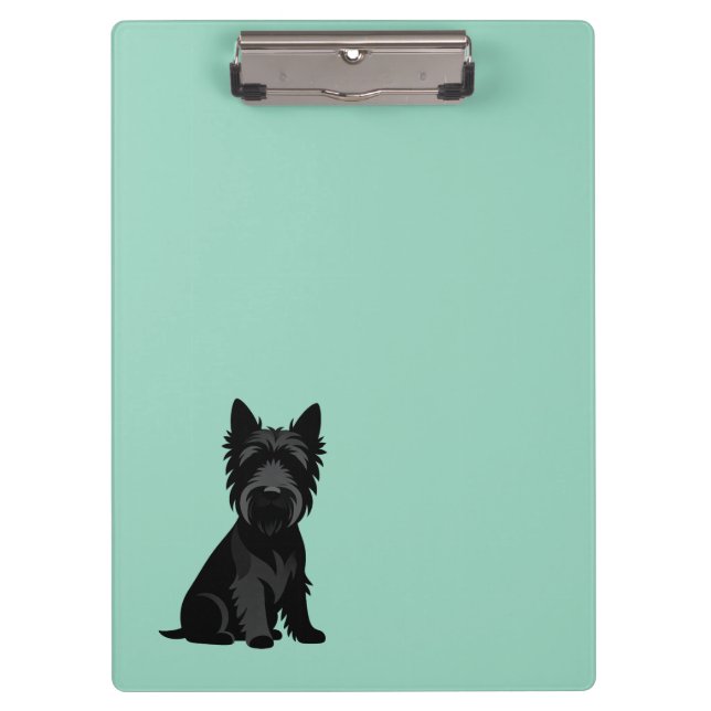 Cute Pets Silhouettes Design - Dogs 1 + text Clipboard (Front)