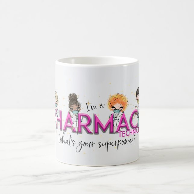 Cute Pharmacy Technician Coffee Mug (Center)