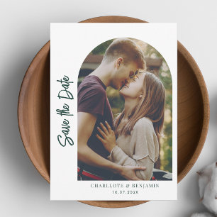 Cute Photo Arch Wedding Save The Date