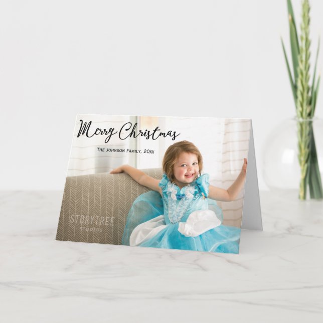 Cute Photo Christmas Greeting Cards (Front)