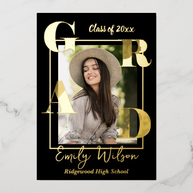 Cute Photo Class of 2026 Graduation Announcement  (Front)