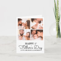 Cute Photo Collage Dad Happy First Fathers Day