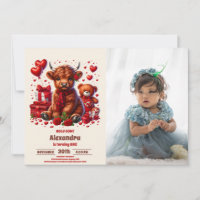 Cute Photo Holy Cow Highland  1st First Birthday