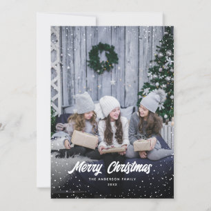 Cute Photo Merry Christmas Holiday Card
