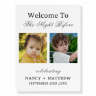Cute Photo Rehearsal Dinner Welcome Sign