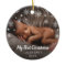 Cute Photo Snowflakes Baby First Christmas
