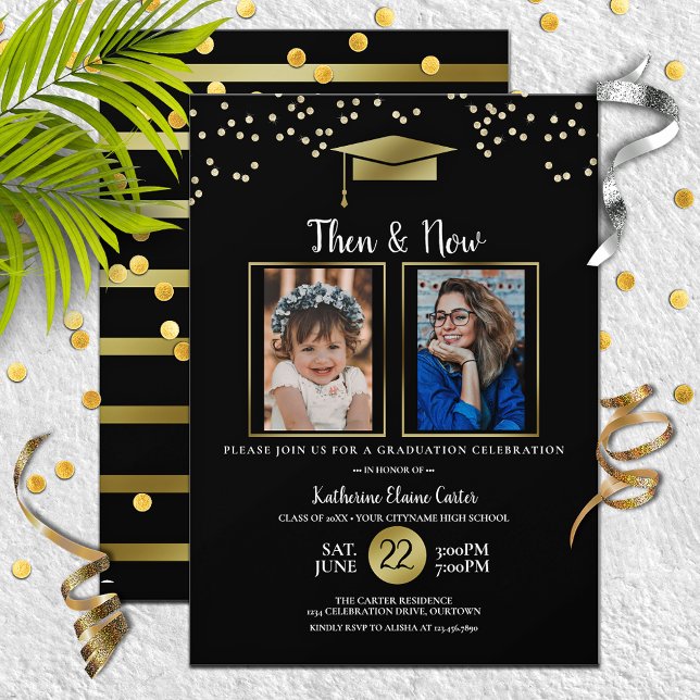 Cute Photo Template Grad Party Invitations (Creator Uploaded)