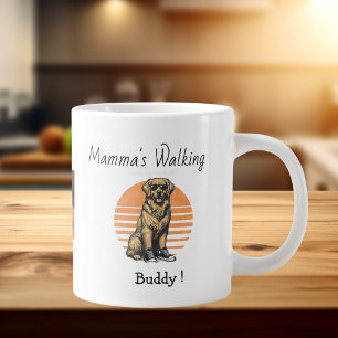 Cute Photo with Graphic Mama's Buddy Personalise Large Coffee Mug