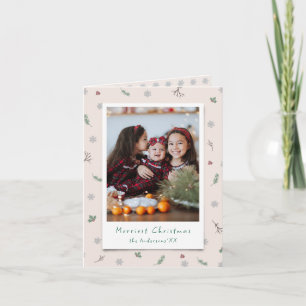 Cute Photograph Christmas Holiday Card