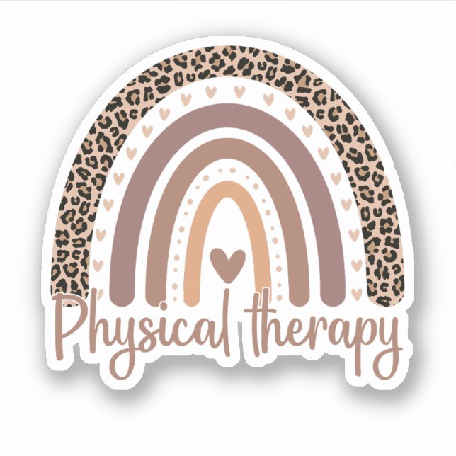 Cute Physical Therapy Rainbow, Physical Therapist (Front)